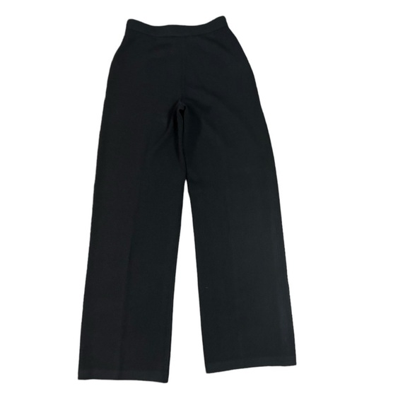 St. John Collection Santana Knit Black Wide Leg Pants size 2